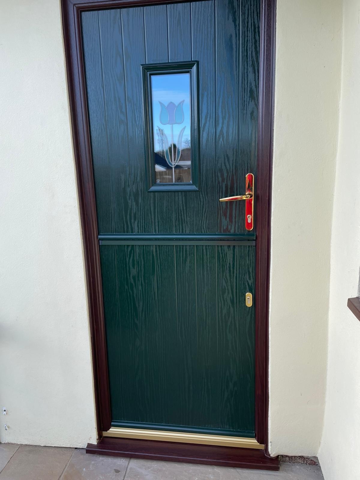 Green composite stable door